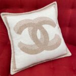 Chanel Unisex CC Cushion Cotton Wool Tweed Beige Sandy Multifunction - immagine 3