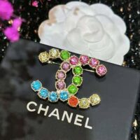 Chanel Women Brooch in Metal and Diamantés (1)