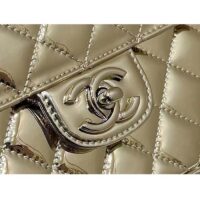 Chanel Women CC Backpack Star Coin Purse Mirror Calfskin Metallic Calfskin Gold-Tone Metal (10)