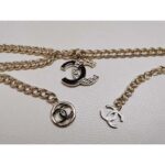 Chanel Women CC Belt Gold Tone Metal Black Chanel Logo - Bild 5