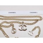 Chanel Women CC Belt Gold Tone Metal White Chanel Logo - Image 10