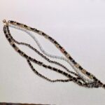 Chanel Women CC Chain Belt Gold Metal Resin Glass Pearls Strass Muticolor Diamonds Black Calfskin Leather - Image 6