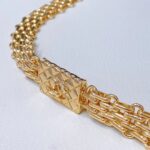 Chanel Women CC Chain Belt Metal Dark Gold – Bild 6