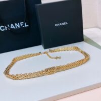 Chanel Women CC Chain Belt Metal Dark Gold (3)