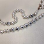 Chanel Women CC Chain Belt Metal Glass Pearls Imitation Pearls Strass Dark Gold Pearly White Crystal - Image 6