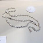 Chanel Women CC Chain Belt Metal Glass Pearls Imitation Pearls Strass Dark Gold Pearly White Crystal - Image 3