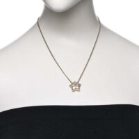 Chanel Women CC Necklace Gold Tone Metal (2)