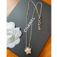 Chanel Women CC Necklace Gold Tone Metal (2)