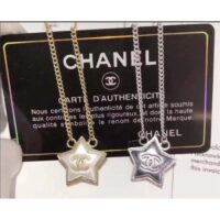 Chanel Women CC Necklace Gold Tone Metal (2)