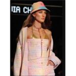 Chanel Women CC Top Cotton Wool Tweed Iridescent Stretch Jersey Multicolor Ref. P76398 V68251 NS965 - Imagen 2