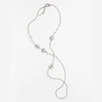 Chanel Women Long Necklace in Metal Glass Pearls and Strass (1)