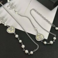 Chanel Women Long Necklace in Metal Glass Pearls and Strass (1)