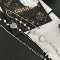 Chanel Women Long Necklace in Metal Glass Pearls and Strass (1)