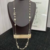 Chanel Women Long Necklace in Metal Resin Glass Pearls and Strass (1)