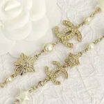 Chanel Women Long Necklace in Metal Resin Glass Pearls and Strass - immagine 7