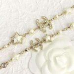 Chanel Women Long Necklace in Metal Resin Glass Pearls and Strass - immagine 6