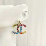 Chanel Women Pendant Earrings in Metal and Strass – Image 3