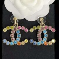 Chanel Women Pendant Earrings in Metal and Strass (1)