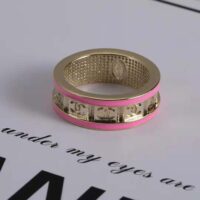 Chanel Women Ring in Metal-Pink (1)