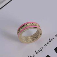 Chanel Women Ring in Metal-Pink (1)