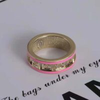 Chanel Women Ring in Metal-Pink (1)