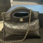 Chanel Women Small Shopping Bag in Aged Calfskin Leather-Black – Bild 2