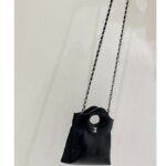 Chanel Women Small Shopping Bag in Aged Calfskin Leather-Black – Bild 5