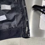 Dior Women CD Bomber Jacket Black Technical Twill Front Snap Closure Piped Side Pockets - Bild 10