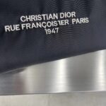 Dior Women CD Bomber Jacket Black Technical Twill Front Snap Closure Piped Side Pockets - Bild 6