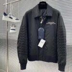 Dior Women CD Bomber Jacket Black Technical Twill Front Snap Closure Piped Side Pockets - Bild 2