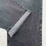 Dior Men CD Carpenter Jeans Black Cotton Twill Laser-Faded Vintage Effect Heavy-Weight Denim