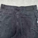 Dior Men CD Carpenter Jeans Black Cotton Twill Laser-Faded Vintage Effect Heavy-Weight Denim