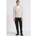 Dior Men CD Christian Dior Couture Cardigan Beige Cashmere Jersey – Image 11