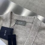 Dior Women CD Christian Dior Couture Cardigan Beige Cashmere Jersey - Bild 7