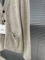 Dior Women CD Christian Dior Couture Cardigan Beige Cashmere Jersey - Bild 5