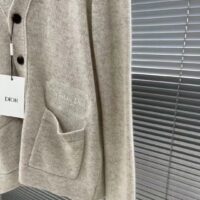 Dior Men CD Christian Dior Couture Cardigan Beige Cashmere Jersey (2)