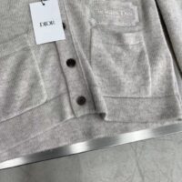 Dior Men CD Christian Dior Couture Cardigan Beige Cashmere Jersey (2)