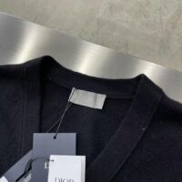 Dior Men CD Christian Dior Couture Cardigan Black Cashmere Jersey (6)