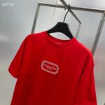 Dior Men CD Christian Dior Couture Relaxed-Fit T-Shirt Red Organic Cotton Jersey Reference 413J696C0554_C380 - immagine 8