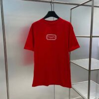 Dior Men CD Christian Dior Couture Relaxed-Fit T-Shirt Red Organic Cotton Jersey Reference 413J696C0554_C380 (6)