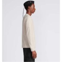 Dior Men CD Christian Dior Couture Sweater Beige Cashmere Jersey (8)