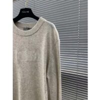 Dior Men CD Christian Dior Couture Sweater Beige Cashmere Jersey (8)