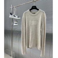 Dior Men CD Christian Dior Couture Sweater Beige Cashmere Jersey (8)