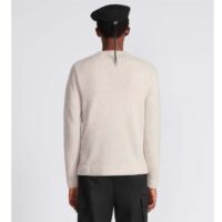 Dior Men CD Christian Dior Couture Sweater Beige Cashmere Jersey (8)