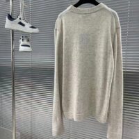 Dior Men CD Christian Dior Couture Sweater Beige Cashmere Jersey (8)