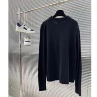 Dior Men CD Christian Dior Couture Sweater Black Cashmere Jersey (11)