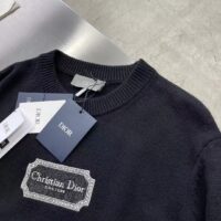 Dior Men CD Christian Dior Couture Sweater Black Cashmere Jersey (11)