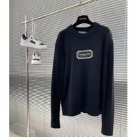 Dior Men CD Christian Dior Couture Sweater Black Cashmere Jersey (11)