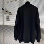 Dior Women CD Diamond Oversized Sweatshirt Navy Blue Organic Cotton Fleece – Image 3