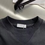 Dior Women CD Diamond Oversized Sweatshirt Navy Blue Organic Cotton Fleece – Image 5